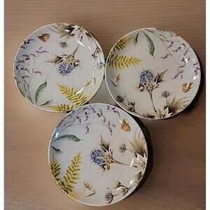 (3) Spode Shoreline Breeze-Fern Dessert Plate 2007/ 6.5"